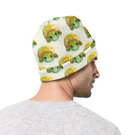 Watercolor Turtle Pattern Print Beanie