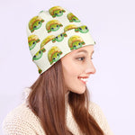 Watercolor Turtle Pattern Print Beanie