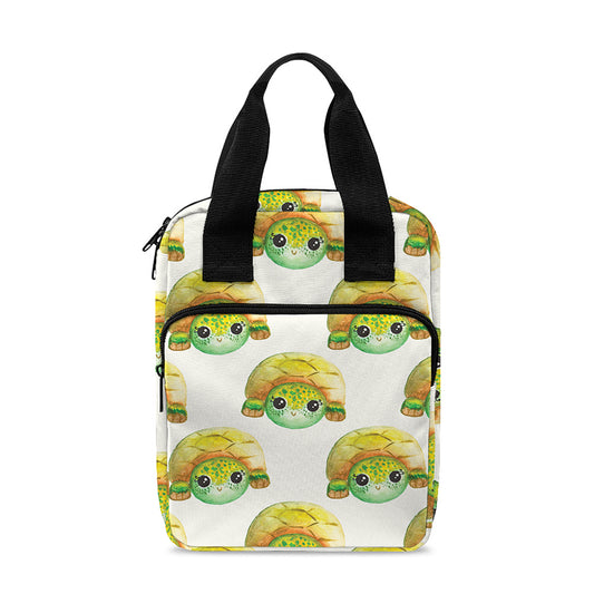 Watercolor Turtle Pattern Print Bible Tote Bag