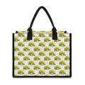 Watercolor Turtle Pattern Print Canvas Tote Bag