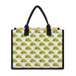 Watercolor Turtle Pattern Print Canvas Tote Bag