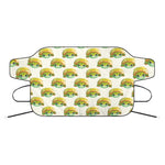 Watercolor Turtle Pattern Print Car Windshield Snow Cover