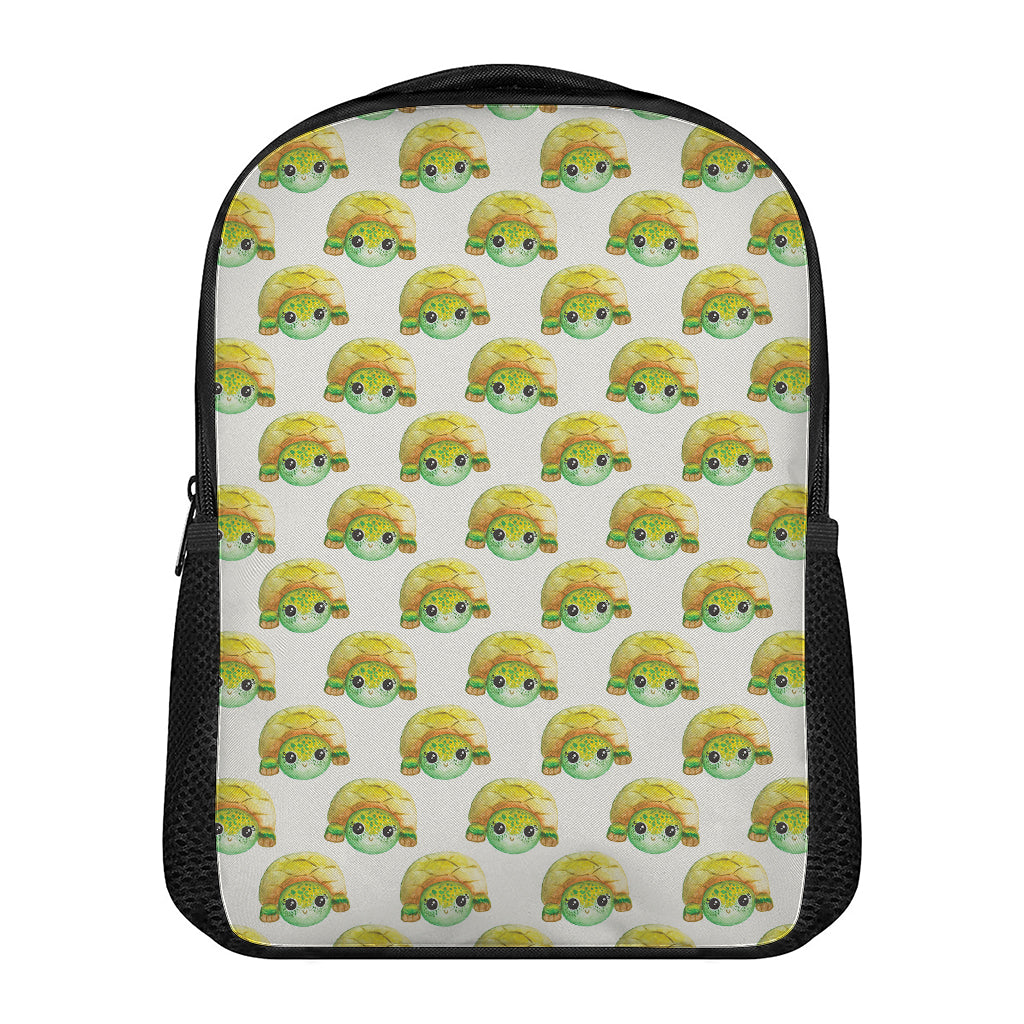 Watercolor Turtle Pattern Print Casual Backpack