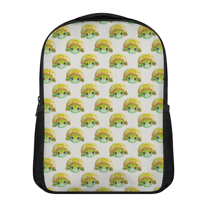 Watercolor Turtle Pattern Print Casual Backpack