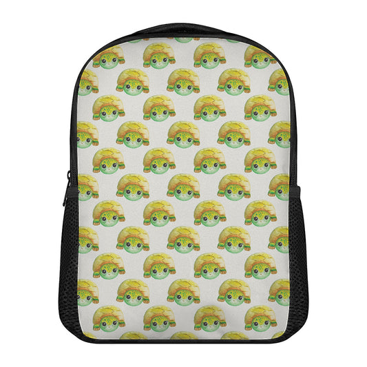 Watercolor Turtle Pattern Print Casual Backpack