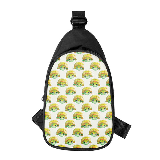 Watercolor Turtle Pattern Print Chest Bag