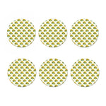 Watercolor Turtle Pattern Print Coaster Set