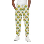 Watercolor Turtle Pattern Print Cotton Pants