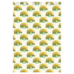 Watercolor Turtle Pattern Print Curtain