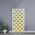 Watercolor Turtle Pattern Print Door Sticker