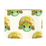 Watercolor Turtle Pattern Print Drum Lamp Shade