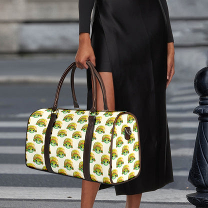 Watercolor Turtle Pattern Print Duffle Bag