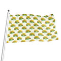 Watercolor Turtle Pattern Print Flag