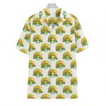 Watercolor Turtle Pattern Print Hawaiian Shirt