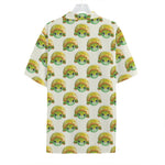 Watercolor Turtle Pattern Print Hawaiian Shirt
