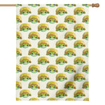 Watercolor Turtle Pattern Print House Flag