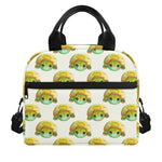 Watercolor Turtle Pattern Print Insulated Lunch Bag