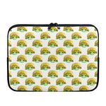 Watercolor Turtle Pattern Print Laptop Sleeve