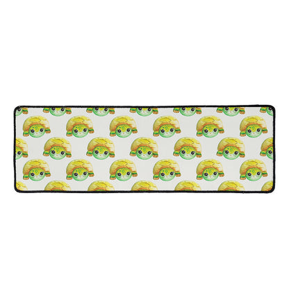 Watercolor Turtle Pattern Print Long Kitchen Mat