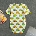 Watercolor Turtle Pattern Print Men's Bodysuit