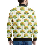 Watercolor Turtle Pattern Print Men's Bomber Jacket