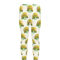 Watercolor Turtle Pattern Print Men's Leggings