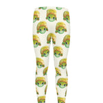 Watercolor Turtle Pattern Print Men's leggings