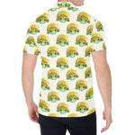 Watercolor Turtle Pattern Print Men's Shirt