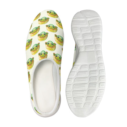 Watercolor Turtle Pattern Print Mesh Casual Shoes