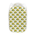 Watercolor Turtle Pattern Print Mesh Laundry Hamper