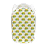 Watercolor Turtle Pattern Print Mesh Laundry Hamper