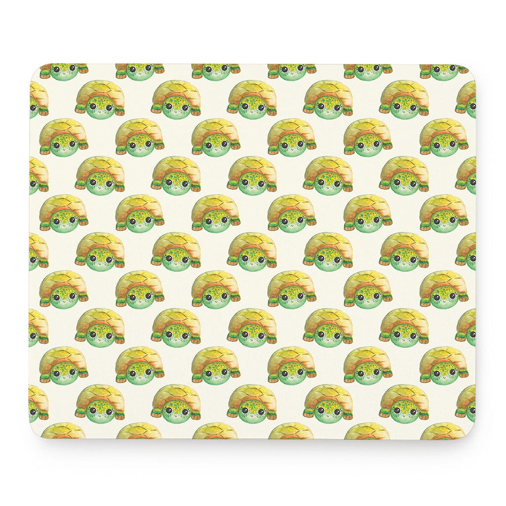 Watercolor Turtle Pattern Print Mouse Pad