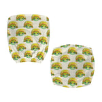 Watercolor Turtle Pattern Print Office Chair Cover
