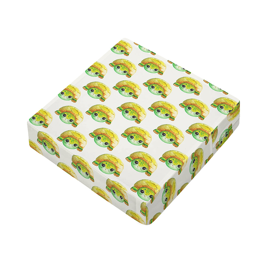 Watercolor Turtle Pattern Print Outdoor Seat Cushion Cover