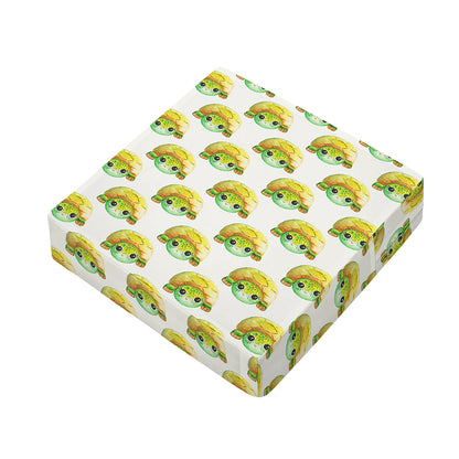 Watercolor Turtle Pattern Print Outdoor Seat Cushion Cover