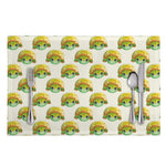 Watercolor Turtle Pattern Print Placemat