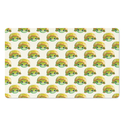 Watercolor Turtle Pattern Print Polyester Doormat