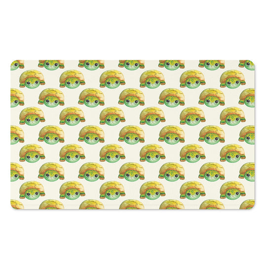 Watercolor Turtle Pattern Print Polyester Doormat