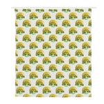Watercolor Turtle Pattern Print Polyester Shower Curtain