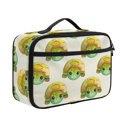 Watercolor Turtle Pattern Print Portable Lunch Bag