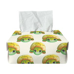 Watercolor Turtle Pattern Print Rectangle Tissue Box Cover