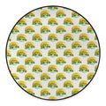 Watercolor Turtle Pattern Print Round Floor Mat