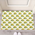 Watercolor Turtle Pattern Print Rubber Doormat