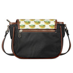 Watercolor Turtle Pattern Print Saddle Bag