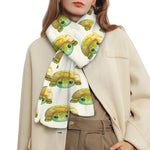 Watercolor Turtle Pattern Print Scarf