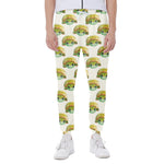 Watercolor Turtle Pattern Print Scuba Joggers
