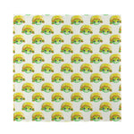 Watercolor Turtle Pattern Print Silk Bandana