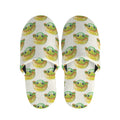 Watercolor Turtle Pattern Print Slippers