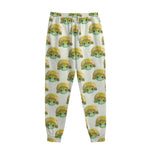 Watercolor Turtle Pattern Print Sweatpants