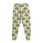 Watercolor Turtle Pattern Print Sweatpants